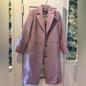 J. Crew Wilted Lavender Single-Breasted Wool Coat